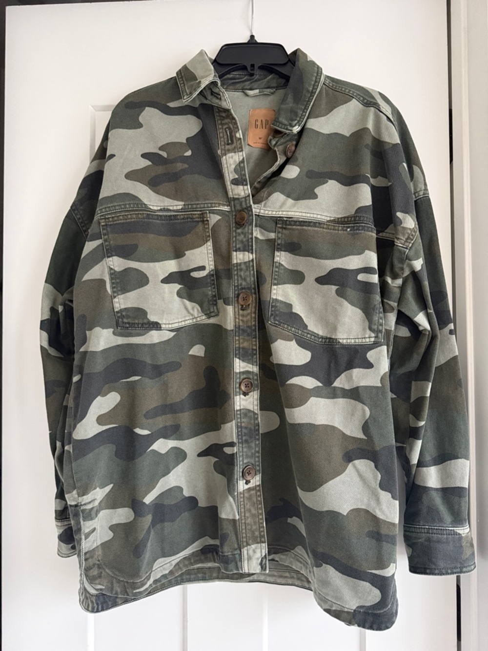 Gap CAMO button down shirt jacket